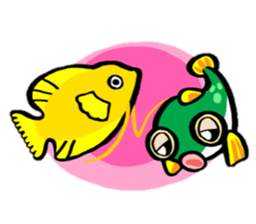 In the aquarium <Tetraodon boy> sticker #2500243