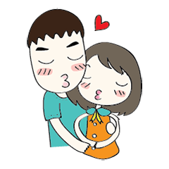 Brown & Cony's Big Love Stickers by LINE sticker #11470502