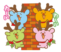 Scroll  Zoo Christmas  Bear sticker #2501289