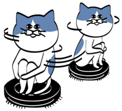 3 brothers cat sticker #2501666