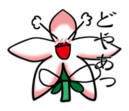 Flower that gets excited sticker #2502254