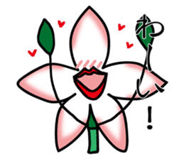 Flower that gets excited sticker #2502261