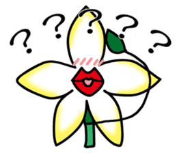 Flower that gets excited sticker #2502263