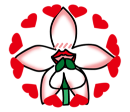 Flower that gets excited sticker #2502266