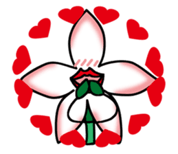 Flower that gets excited sticker #2502266