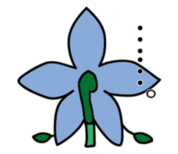 Flower that gets excited sticker #2502268