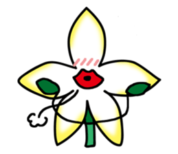Flower that gets excited sticker #2502281