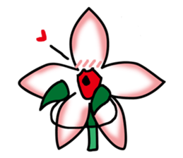 Flower that gets excited sticker #2502284