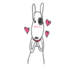 Moji Dog - Happy BullTerrier Dog Sticker sticker #2502885