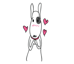 Moji Dog - Happy BullTerrier Dog Sticker sticker #2502885