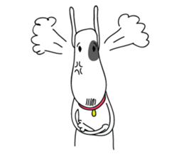 Moji Dog - Happy BullTerrier Dog Sticker sticker #2502887