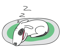 Moji Dog - Happy BullTerrier Dog Sticker sticker #2502889