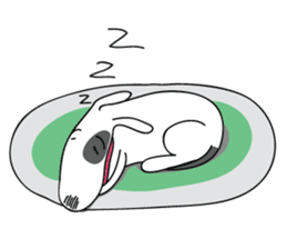 Moji Dog - Happy BullTerrier Dog Sticker sticker #2502889