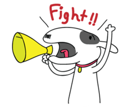 Moji Dog - Happy BullTerrier Dog Sticker sticker #2502896