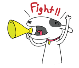 Moji Dog - Happy BullTerrier Dog Sticker sticker #2502896
