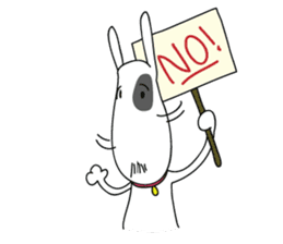 Moji Dog - Happy BullTerrier Dog Sticker sticker #2502900