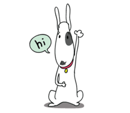 Moji Dog - Happy BullTerrier Dog Sticker sticker #2502903