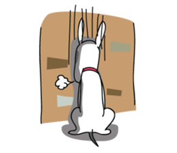 Moji Dog - Happy BullTerrier Dog Sticker sticker #2502913