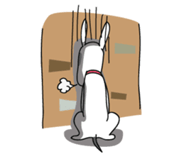 Moji Dog - Happy BullTerrier Dog Sticker sticker #2502913