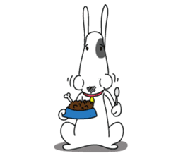 Moji Dog - Happy BullTerrier Dog Sticker sticker #2502916