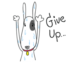 Moji Dog - Happy BullTerrier Dog Sticker sticker #2502923