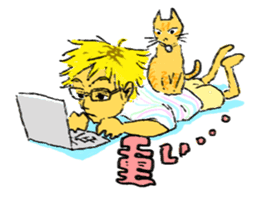 KYAN is a cat of share house. sticker #2503164