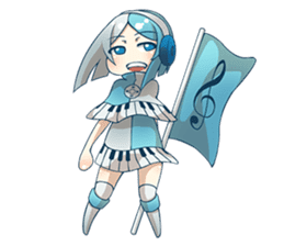 Music Girl sticker #2503660