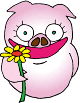 Happy Pink Pig sticker #2505369