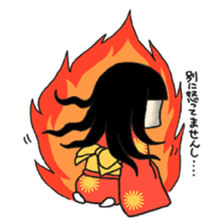 Okiku's Japanese doll sticker #2506168