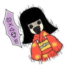 Okiku's Japanese doll sticker #2506169