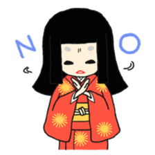 Okiku's Japanese doll sticker #2506171