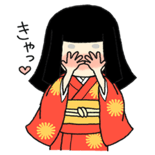 Okiku's Japanese doll sticker #2506177