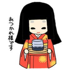 Okiku's Japanese doll sticker #2506178