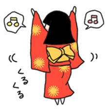 Okiku's Japanese doll sticker #2506180