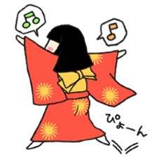 Okiku's Japanese doll sticker #2506181