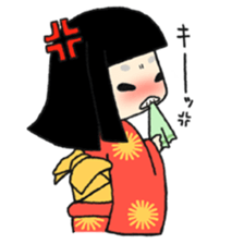 Okiku's Japanese doll sticker #2506182