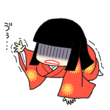 Okiku's Japanese doll sticker #2506189