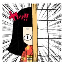 Okiku's Japanese doll sticker #2506190