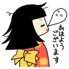 Okiku's Japanese doll sticker #2506197