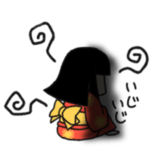 Okiku's Japanese doll sticker #2506200
