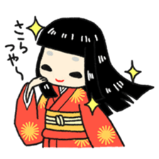 Okiku's Japanese doll sticker #2506202