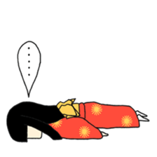 Okiku's Japanese doll sticker #2506204