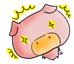 Puko of piglets Kansai dialect sticker #2506484