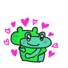 Frog KOMAME speaks in Japanese sticker #2509700