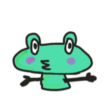 Frog KOMAME speaks in Japanese sticker #2509708