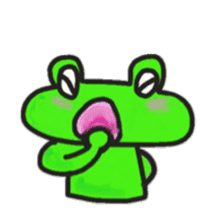 Frog KOMAME speaks in Japanese sticker #2509710