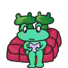 Frog KOMAME speaks in Japanese sticker #2509718