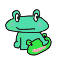 Frog KOMAME speaks in Japanese sticker #2509719