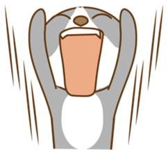 nekosuke and kirosuke (English version) sticker #2509791