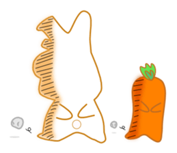 rabbi and Carrot sticker #2511087